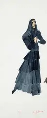 Costume Design for a Duenna by Edward Burra, Watercolour, offered Dec 2025