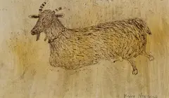 Goat Signed Mary Newcomb by Mary Newcomb, Pen and ink, and watercolour, sold Dec 2025