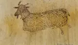 Goat Signed Mary Newcomb by Mary Newcomb, Pen and ink, and watercolour, sold Dec 2025