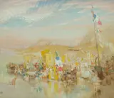 Blessing of the Waters Signed and dated Wm Shackleton / 15 by William Shackleton, watercolour and mixed, sold Dec 2025