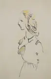 Yugoslavian peasant woman Charcoal and by Mervyn Peake, Charcoal and watercolour, offered Dec 2025