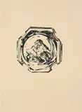 Ape i åttekant by Bjørn Ransve, 1986, Litografi, sold Oct 2026