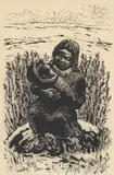 Samemor, Finnmark by Kaare Espolin Johnson, 1955, Serigrafi, sold Oct 2026