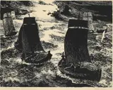Fembøringens saga by Kaare Espolin Johnson, 1972, Serigrafi, sold Sep 2026