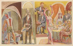 Salomes dans by Aage Storstein, 1969, Litografi, sold Sep 2026