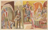 Salomes dans by Aage Storstein, 1969, Litografi, sold Sep 2026