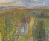 Uten tittel by Alexander Schultz, Olje på plate, sold Sep 2026