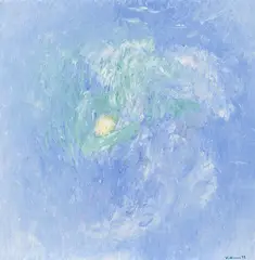Vårgul blomst i sne by Jakob Weidemann, 1994, Olje på lerret, sold Sep 2026