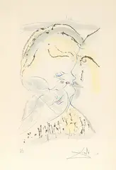 The Dovelike Eyes of the Bride by Salvador Dalí, 1971, print (other), sold Sep 2026