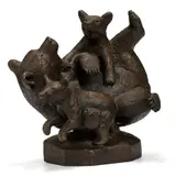 Bjørnene by Skule Waksvik, 1980, Bronse, sold Sep 2026
