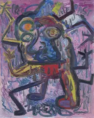 Uten tittel by Bjarne Melgaard, Olje på lerret, sold Sep 2026