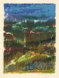 Et trøndersk landskap I by Jens Johannessen, 1988, Litografi på japanpapir, III/X, sold Sep 2026