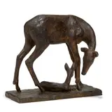 Uten tittel by Arne Durban, Bronse, høyde, sold Sep 2026