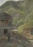 Uten tittel by Gerhard Munthe, Olje på lerret, sold Sep 2026