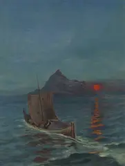 Uten tittel by Thorvald Torgersen, Olje på lerret, sold Sep 2026