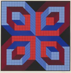 Idom-Stri by Victor Vasarely, 1986, Serigrafi, sold Sep 2026