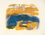Gyllen strand by Carl Nesjar, 2004, Litografi, sold Sep 2026