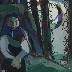Lengsel by Erik Harry Johannessen, Olje på lerret, sold Sep 2026
