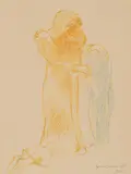 Trøst by Henrik Sørensen, 1955, Litografi, sold Sep 2026