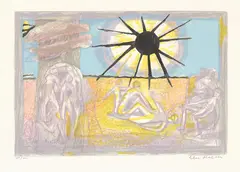 Uten tittel by Else Hagen, Serigrafi med metallpreg, sold Sep 2026