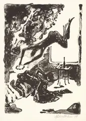 Vignett by Håkon Bleken, 1987, Litografi, sold Sep 2026