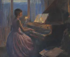 Uten tittel by Johannes Grenness, Olje på lerret, sold Sep 2026