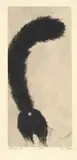 Katt by Ola Steen, 1980, Koldnålsradering, sold Sep 2026