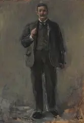 Uten tittel by Christian Krohg, Olje på plate, sold Sep 2026