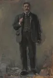 Uten tittel by Christian Krohg, Olje på plate, sold Sep 2026