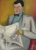Uten tittel by Yngve Anderson, Olje på lerret, sold Sep 2026