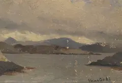 Uten tittel by Hans Dahl, Olje på papir klebet på plate, sold Sep 2026