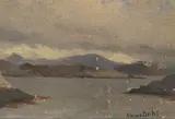 Uten tittel by Hans Dahl, Olje på papir klebet på plate, sold Sep 2026