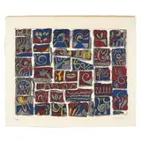 Brokker by Jens Johannessen, 1974, Serigrafi, sold Sep 2026