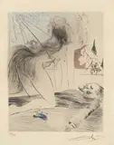 Femme à genoux by Salvador Dalí, 1969, print (other), sold Sep 2026