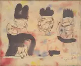 Uten tittel by Ryszard Warsinski, Olje og blyant på lerret, sold Sep 2026