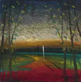 Landskap by Elling Reitan, 2000, Olje på lerret, sold Sep 2026
