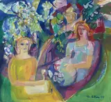 Siesta by Thorstein Rittun, 1974, Olje på lerret, sold Sep 2026