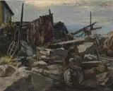 Uten tittel by Erling Merton, Olje på lerret, sold Sep 2026