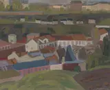 Fra Kværnerdalen by Bjarne Engebret, Olje på plate, sold Sep 2026