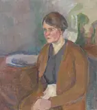 Uten tittel by Einar Sandberg, Olje på lerret, sold Sep 2026