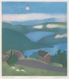 Magisk i Telemark by Ferdinand Finne, 1988, Akvatint, sold Sep 2026