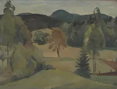 Uten tittel by Hjalmar Haalke, Olje på lerret, sold Sep 2026