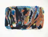 Skogbilde by Carl Nesjar, 2014, Litografi, sold Sep 2026