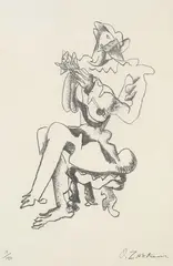 Uten tittel by Ossip Zadkine, Litografi, sold Sep 2026