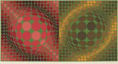 Uten tittel by Victor Vasarely, Serigrafi, sold Sep 2026