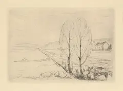 Norsk landskap by Edvard Munch, 1912-1920, print (other), sold Sep 2026