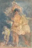 Uten tittel by Knut Jørgensen, Akvarell, sold Sep 2026