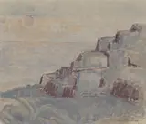 Morgen, Hellas by Sven Revold, 1963, Olje på plate, sold Sep 2026