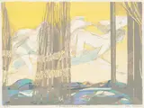 Morgenskyer by Else Hagen, Litografi, sold Sep 2026