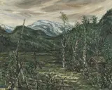 Fra Botndalen by Harald Kihle, Olje på plate, sold Sep 2026